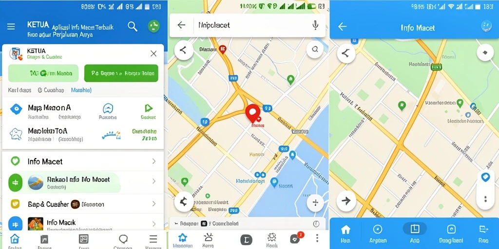 Antarmuka aplikasi KETUA menampilkan kondisi lalu lintas secara real-time.