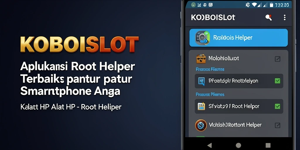 Tampilan antarmuka KOBOISLOT yang sederhana dan mudah dipahami.