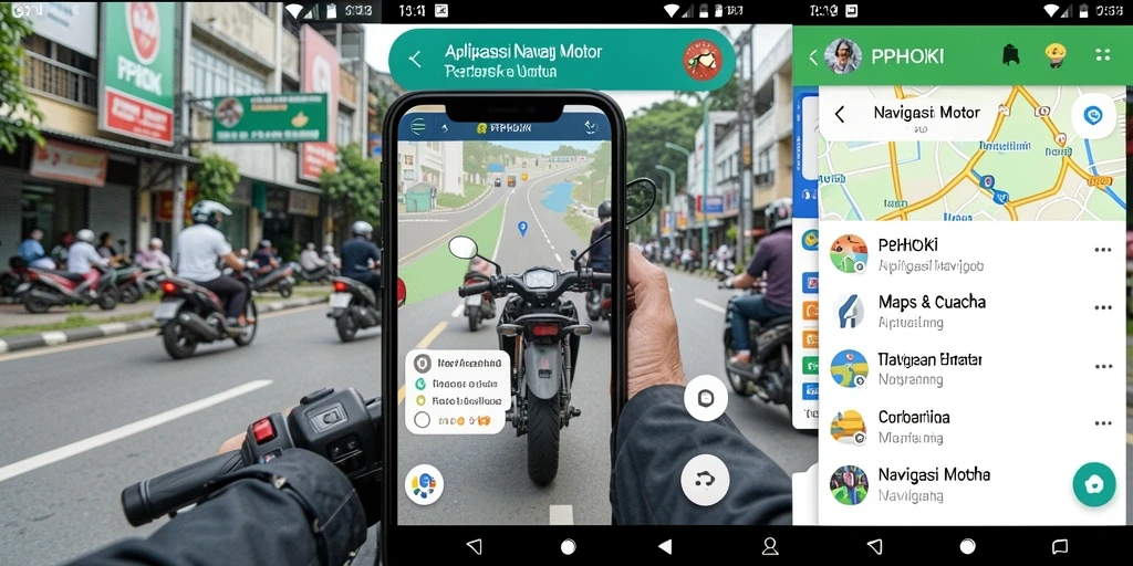 Antarmuka PPHOKI yang jelas untuk navigasi motor.
